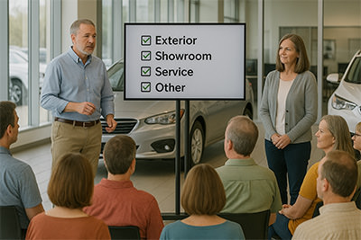 Image of dealership showroom presentation
